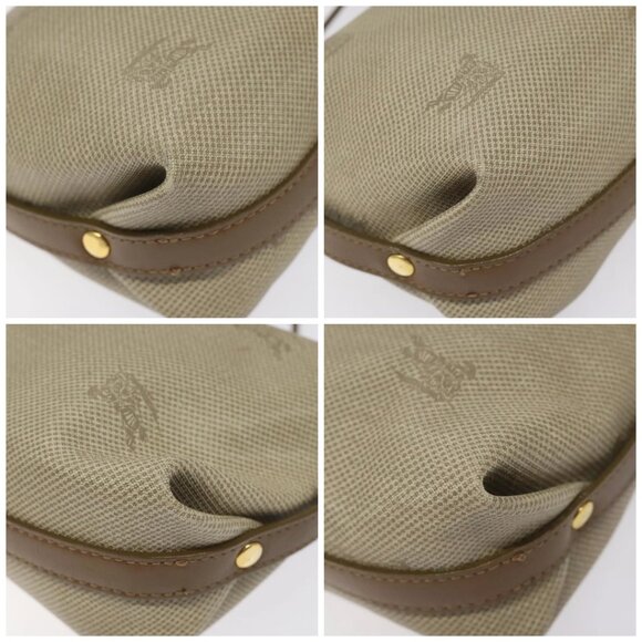 Burberrys Shoulder Bag PVC Beige Gold Auth BA464 - Picture 16 of 16